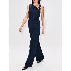 Proenza Schoulder Weyes Trouser Pant in Midnight Blue 00